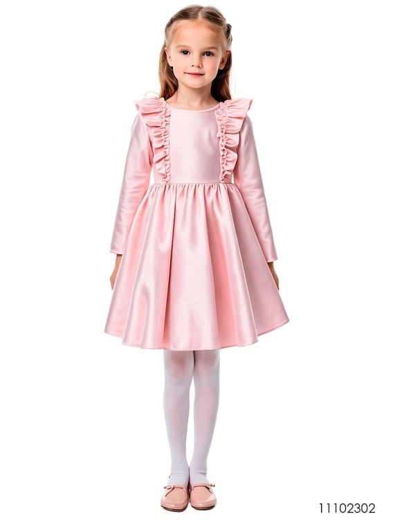 MOLDE VESTIDO EVASE NIÑA 2302