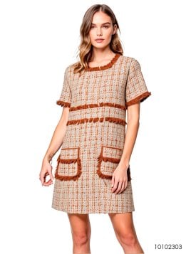 MOLDE VESTIDO CORTO MUJER 2303