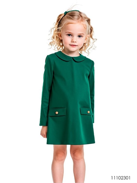 MOLDE VESTIDO CUELLO BEBE NIÑA 2301