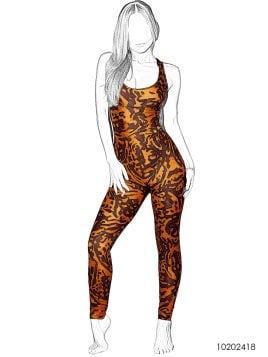 MOLDE DEPORTE CATSUIT MUJER 2418