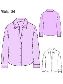 BLUSA SEÑORA, SIN PINZAS, MANGA LARGA.