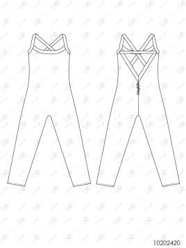 MOLDE DEPORTE CATSUIT MUJER 2420