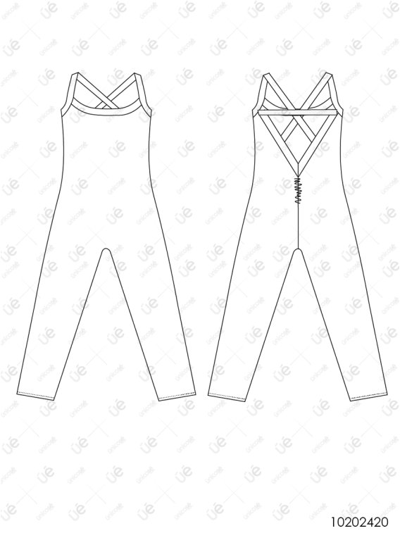 MOLDE DEPORTE CATSUIT MUJER 2420