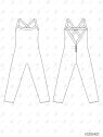 MOLDE DEPORTE CATSUIT MUJER 2420