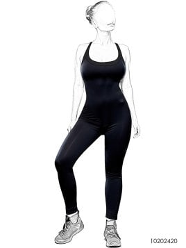 MOLDE DEPORTE CATSUIT MUJER 2420