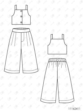 MOLDE ENTERITO CONJUNTO NIÑA 2411