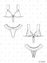 MOLDE TRAJE DE BAÑO 2 PIEZAS MUJER 2402