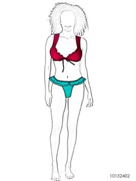 MOLDE TRAJE DE BAÑO 2 PIEZAS MUJER 2402