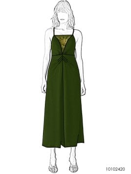 MOLDE VESTIDO MIDI MUJER 2420