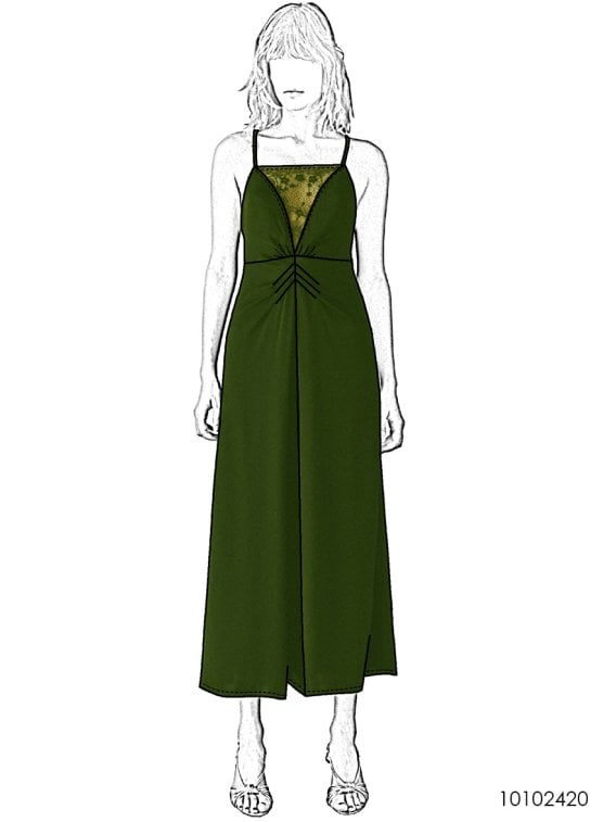 MOLDE VESTIDO MIDI MUJER 2420