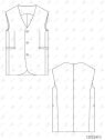 MOLDE CHAQUETA CHALECO HOMBRE 2410