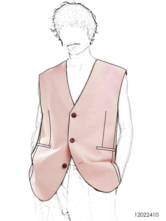 MOLDE CHAQUETA CHALECO HOMBRE 2410