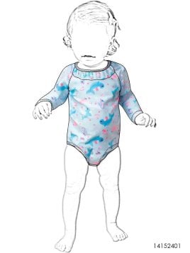 MOLDE TRAJE DE BAÑO 1 PIEZA BEBE 2401