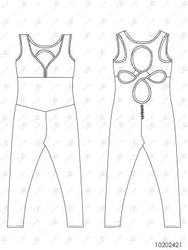 MOLDE DEPORTE CATSUIT MUJER 2421