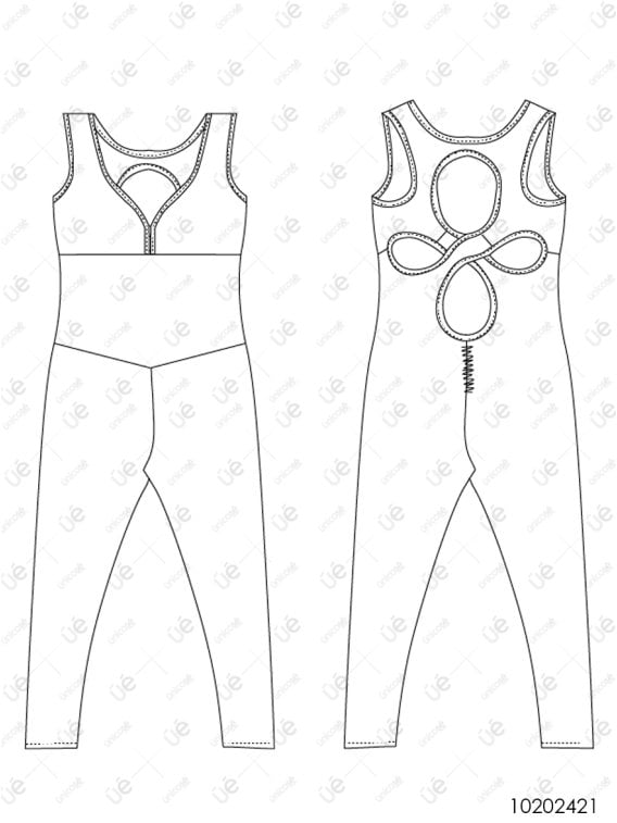 MOLDE DEPORTE CATSUIT MUJER 2421