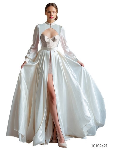 MOLDE VESTIDO LARGO MUJER 2421