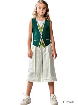 MOLDE CHAQUETA CHALECO NIÑA 2401