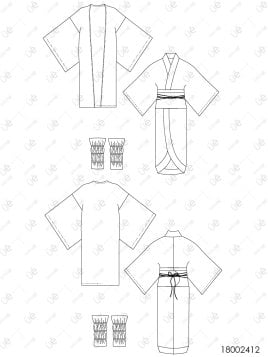 MOLDE DISFRAZ PERSONAJE ANIME 2412