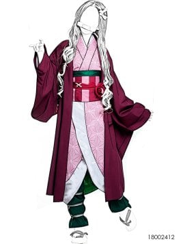 MOLDE DISFRAZ PERSONAJE ANIME 2412