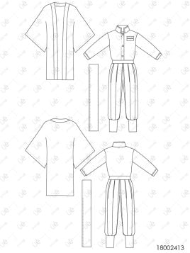 MOLDE DISFRAZ PERSONAJE ANIME 2413