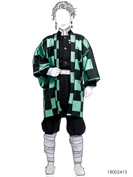 MOLDE DISFRAZ PERSONAJE ANIME 2413