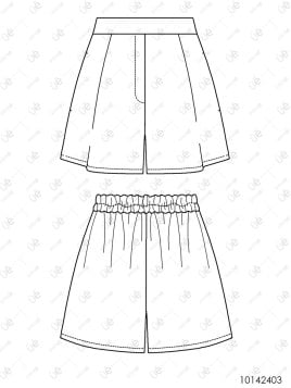 MOLDE SHORT CLASICO MUJER 2403