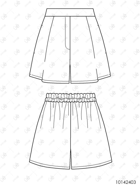 MOLDE SHORT CLASICO MUJER 2403
