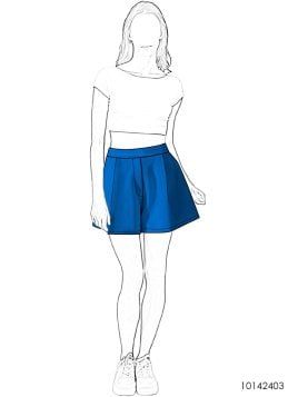 MOLDE SHORT CLASICO MUJER 2403