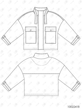 MOLDE CHAQUETA OVERSIZE MUJER 2418