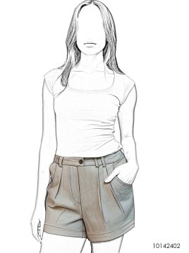 MOLDE SHORT CLASICO MUJER 2402