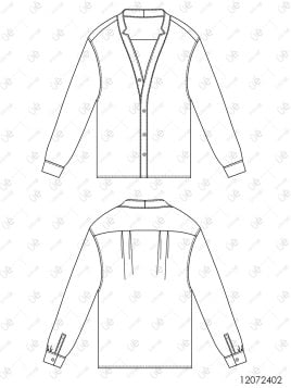 MOLDE CAMISA CON HOLGURA HOMBRE 2402