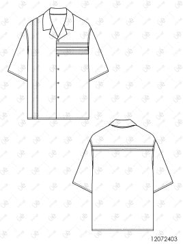 MOLDE CAMISA GUAYABERA HOMBRE 2403