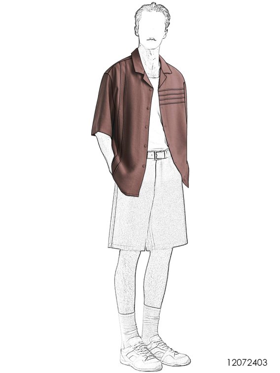 MOLDE CAMISA GUAYABERA HOMBRE 2403