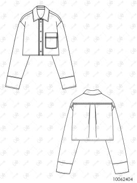 MOLDE BLUSA TOP MUJER 2404