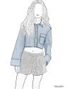 MOLDE BLUSA TOP MUJER 2404
