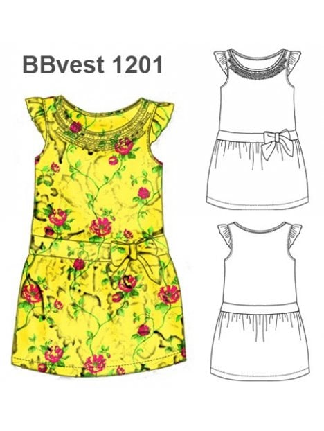 VESTIDO CON VUELOS