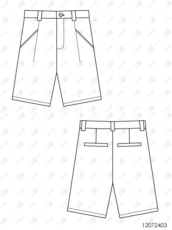 MOLDE SHORT CLASICO HOMBRE 2405
