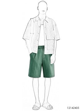 MOLDE SHORT CLASICO HOMBRE 2405