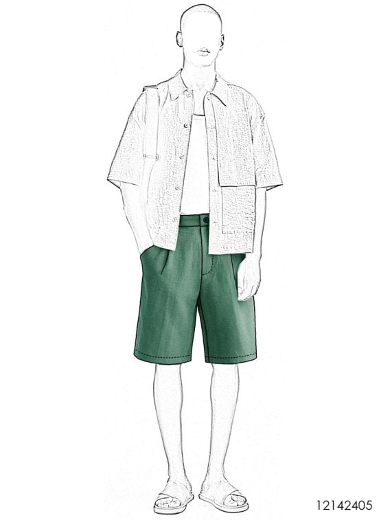 MOLDE SHORT CLASICO HOMBRE 2405