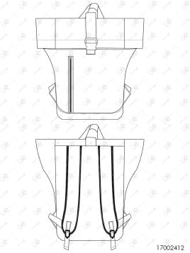 MOLDE MOCHILA TACTICA PORTA NOTEBOOK ACC 2412