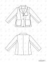 MOLDE CHAQUETA BLAZER MUJER 2419