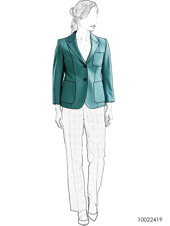 MOLDE CHAQUETA BLAZER MUJER 2419