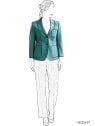 MOLDE CHAQUETA BLAZER MUJER 2419