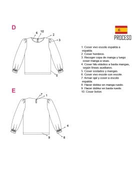 MOLDE BLUSA BLUSON MUJER 2008