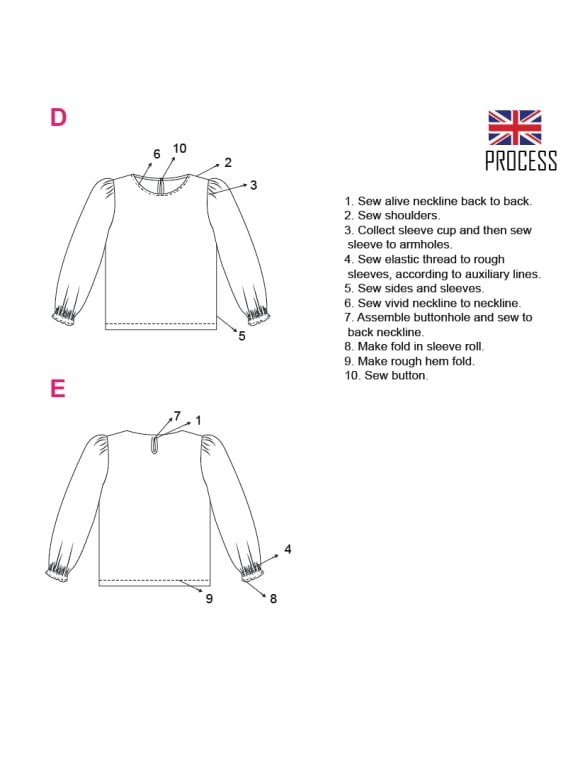 MOLDE BLUSA BLUSON MUJER 2008