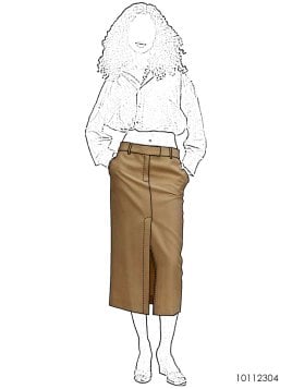 MOLDE FALDA MIDI MUJER 2304