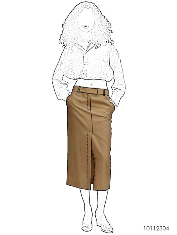 MOLDE FALDA MIDI MUJER 2304