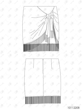 MOLDE FALDA CORTA MUJER 2208