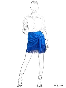 MOLDE FALDA CORTA MUJER 2208