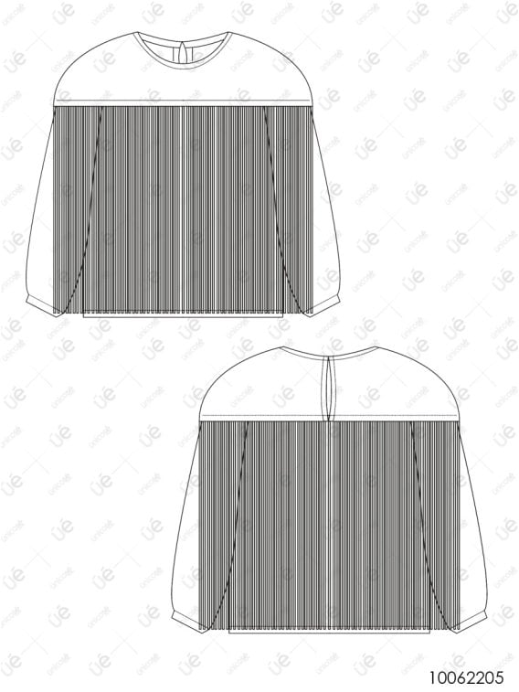 MOLDE BLUSA BLUSON FLECOS MUJER 2205